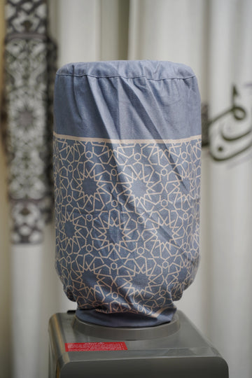 Simple Blue Islamic Pattern Ramadan Cover For Water Dispenser satra