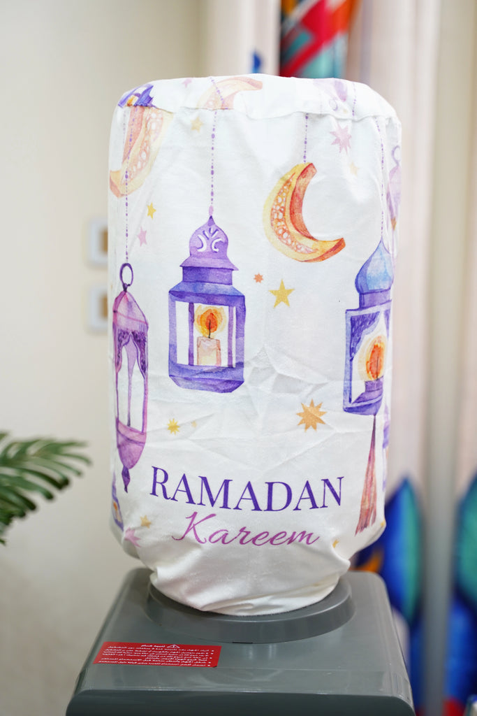 Mauve Water Color Lantern Ramadan Cover For Water Dispenser satra