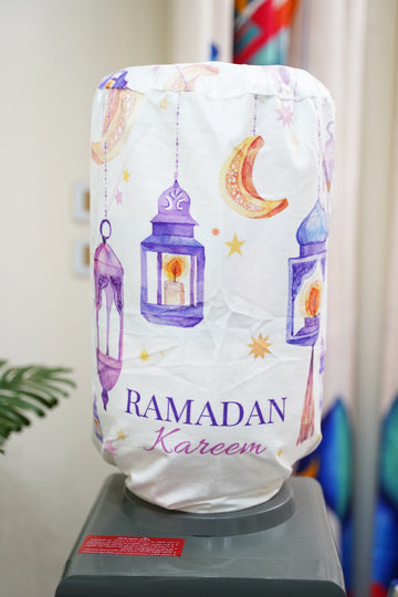 Mauve Water Color Lantern Ramadan Cover For Water Dispenser satra