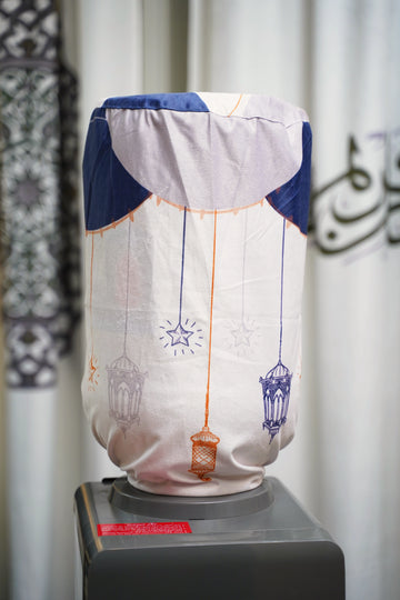 Dark Blue Boho Ramadan Cover For Water Dispenser satra