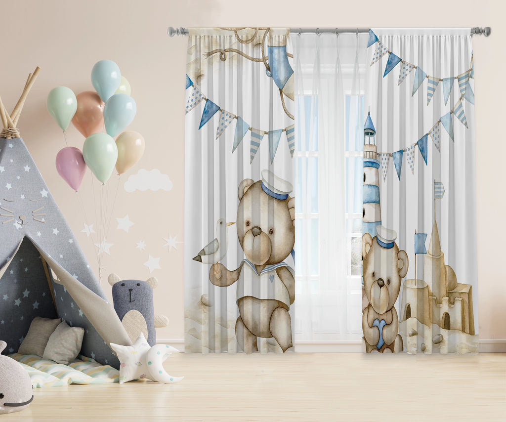 Bear2 Kids Curtains satra