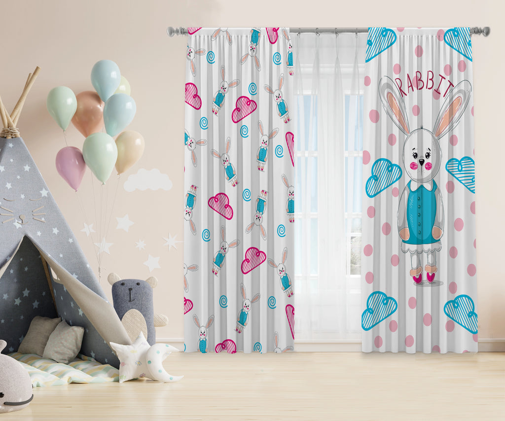 Rabbit Kids Curtains satra