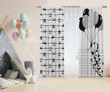 Balloon Bear Kids Curtains satra