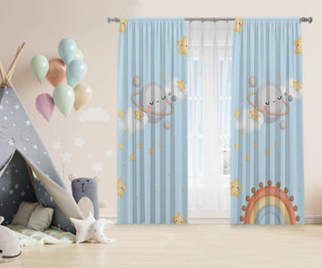 Cloudy Kids Curtains satra