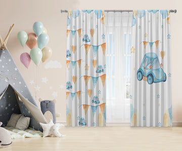 Car Kids Curtains satra