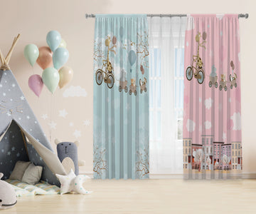 Train Kids Curtains satra