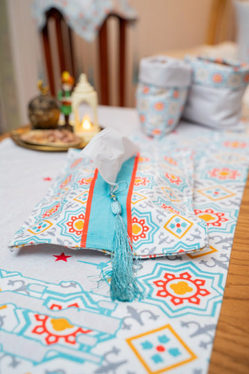 Turquoise Mosque Ramadan Tissue Cover satra