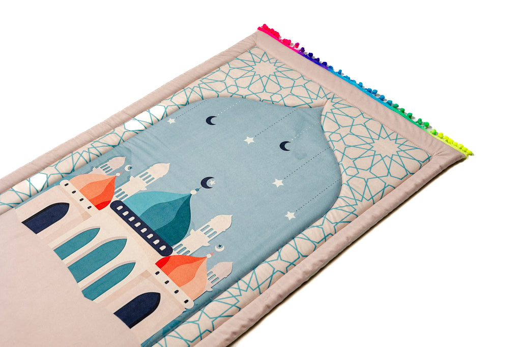 Peaceful Ramadan Night Kids Prayer Mat satra