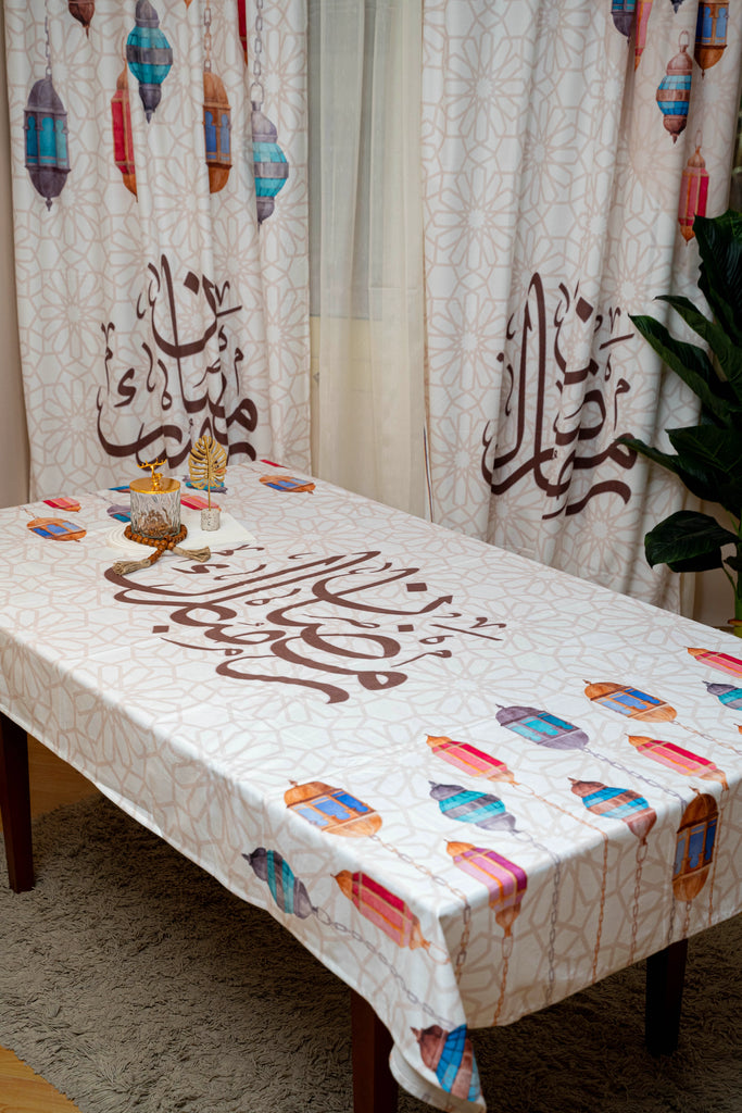 Vintage Lantern Ramadan Tablecloth satra