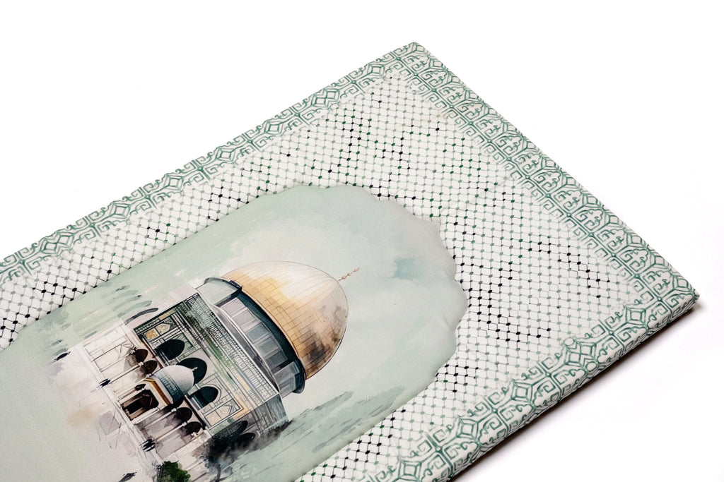 Palestinian Mint green Premium Prayer Mat - stara