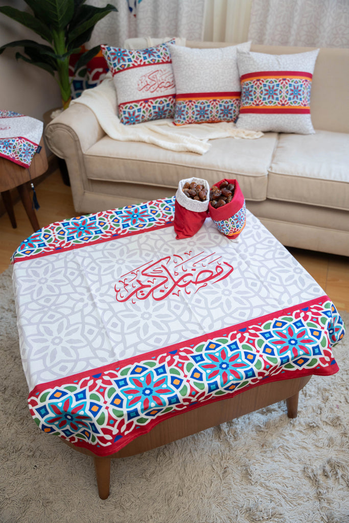 Floral Khayamiya Ramadan Tablecloth satra