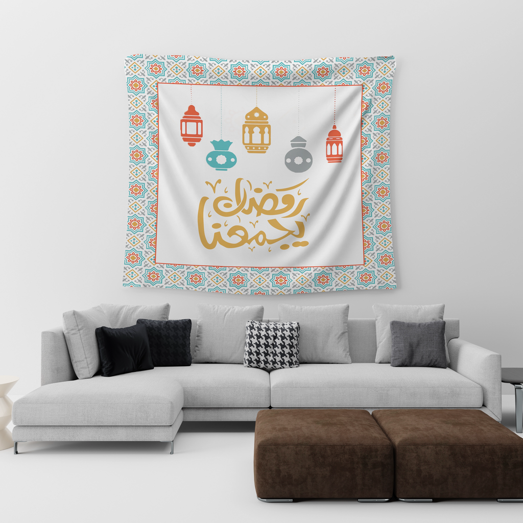 Turquoise Mosque Tapestry satra