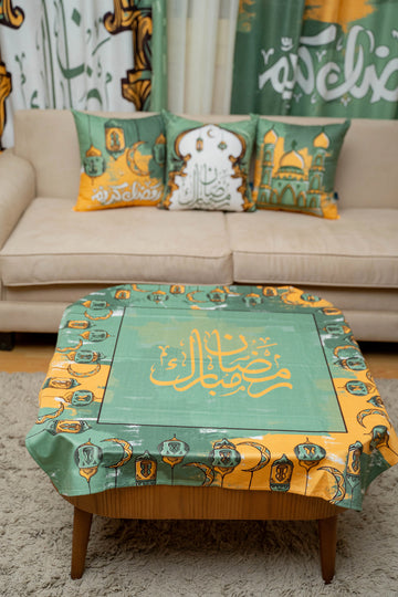 Green Drawn Ramadan Tablecloth satra