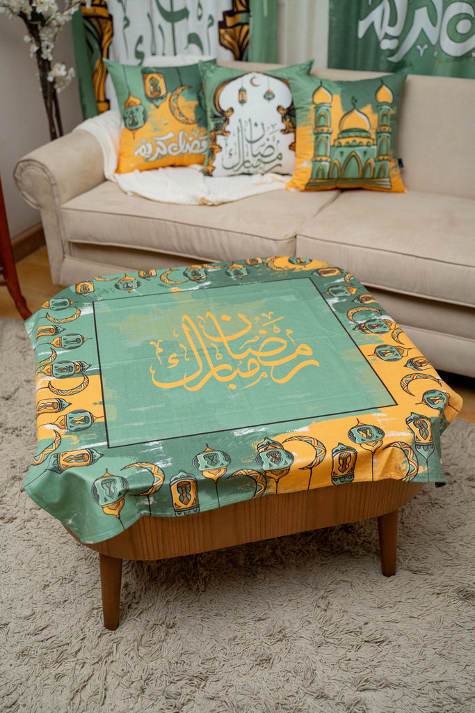 Green Drawn Ramadan Tablecloth satra