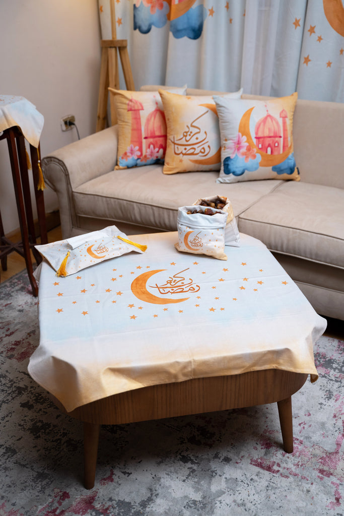 Cute Cloud Ramadan Tablecloth satra