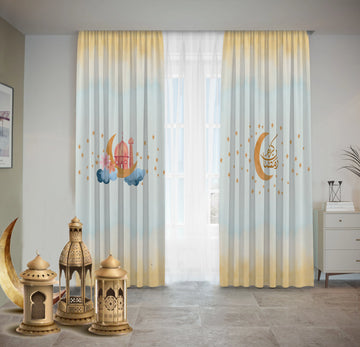 Cute Cloud Ramadan Curtains Ramdan satra