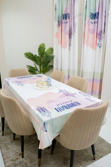 Water Color Splater Ramadan Tablecloth satra