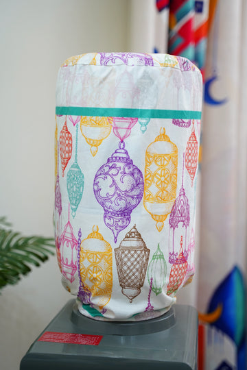 Colorful Sketch Lantern Ramadan Cover For Water Dispenser satra