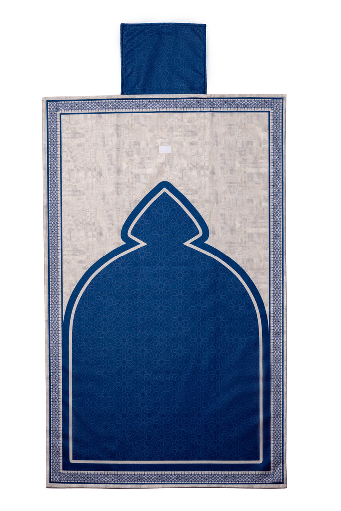 Blue Islamic Ornament Pocket Mat satra