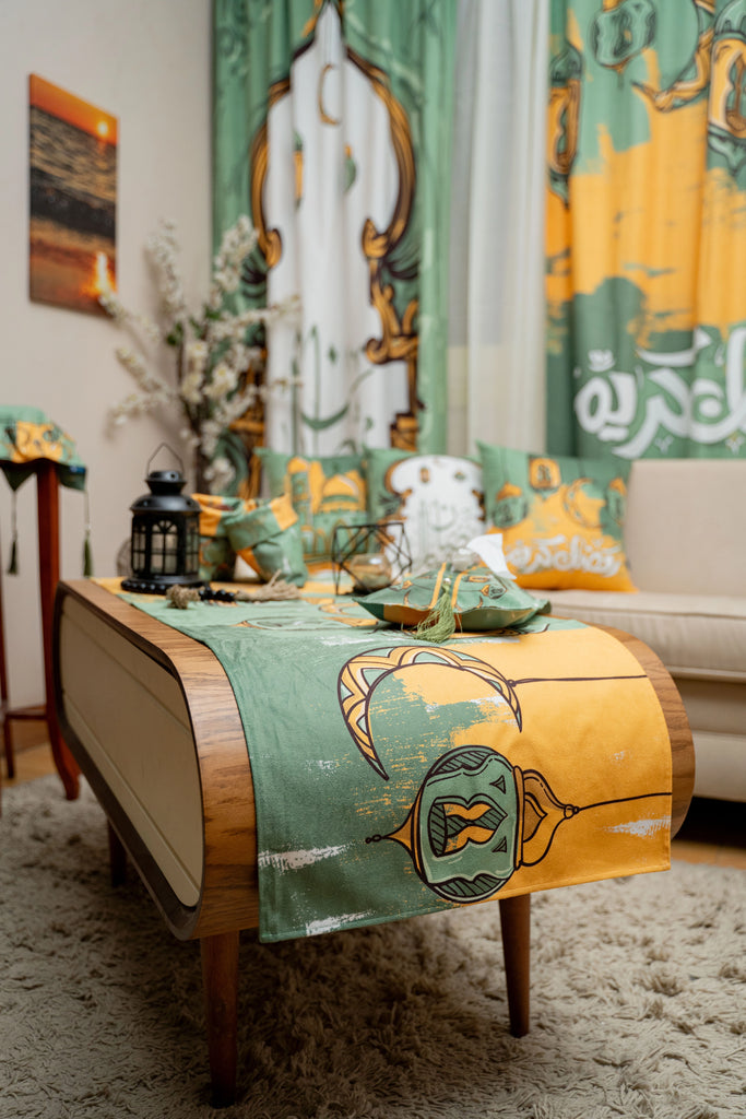 Green Drawn Ramadan set satra