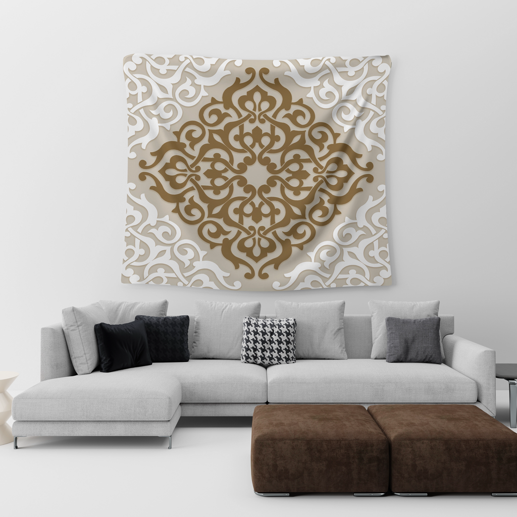 Classic Brown Ramadan Tapestry satra