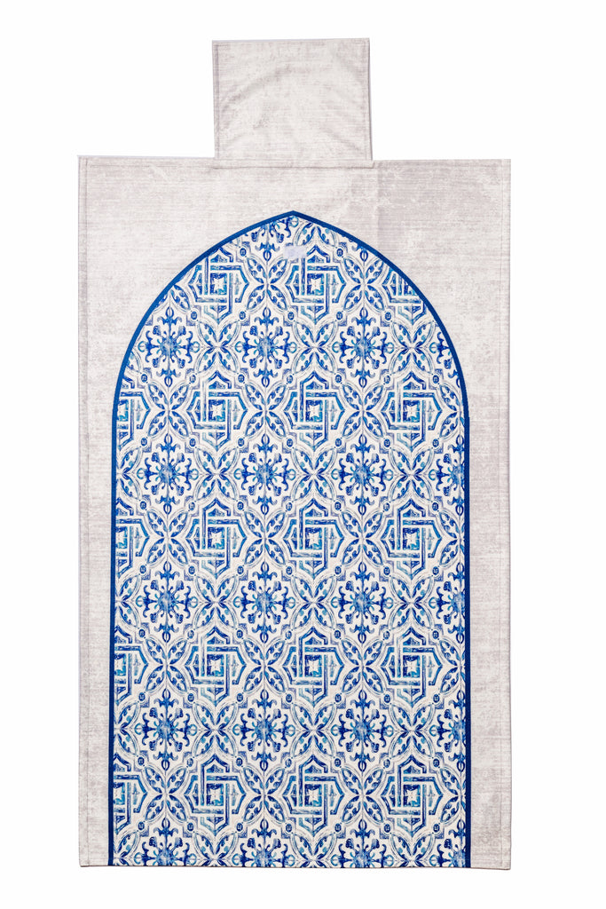 Blue Toile Pocket Mat satra