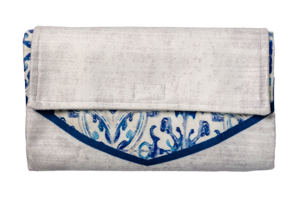 Blue Toile Pocket Mat satra