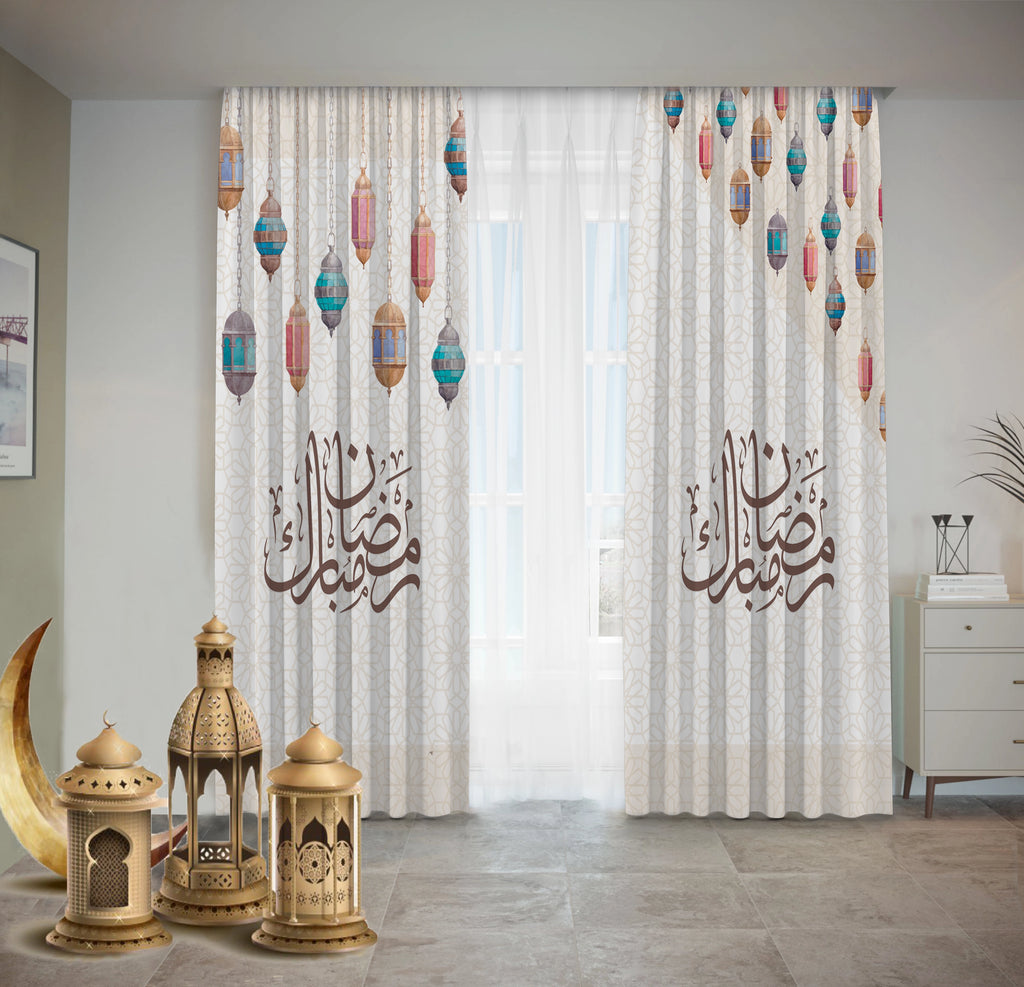 Vintage Lantern Curtains Ramdan satra