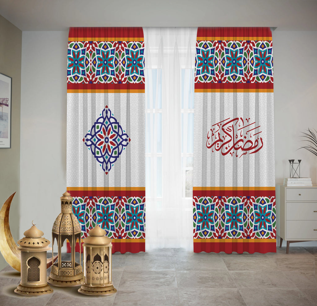 Floral Khayamiya Curtains Ramdan satra