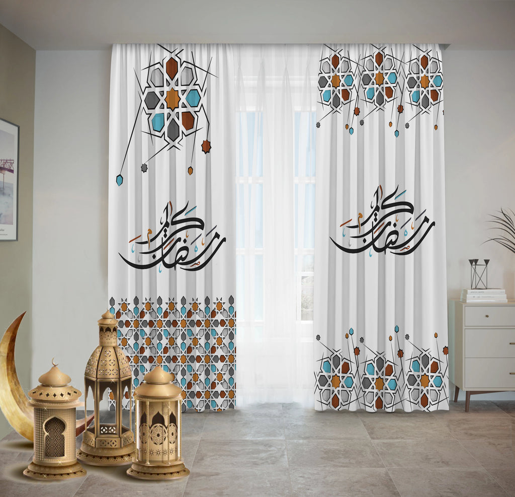 Classic Andalusian Ornaments Curtains Ramdan satra