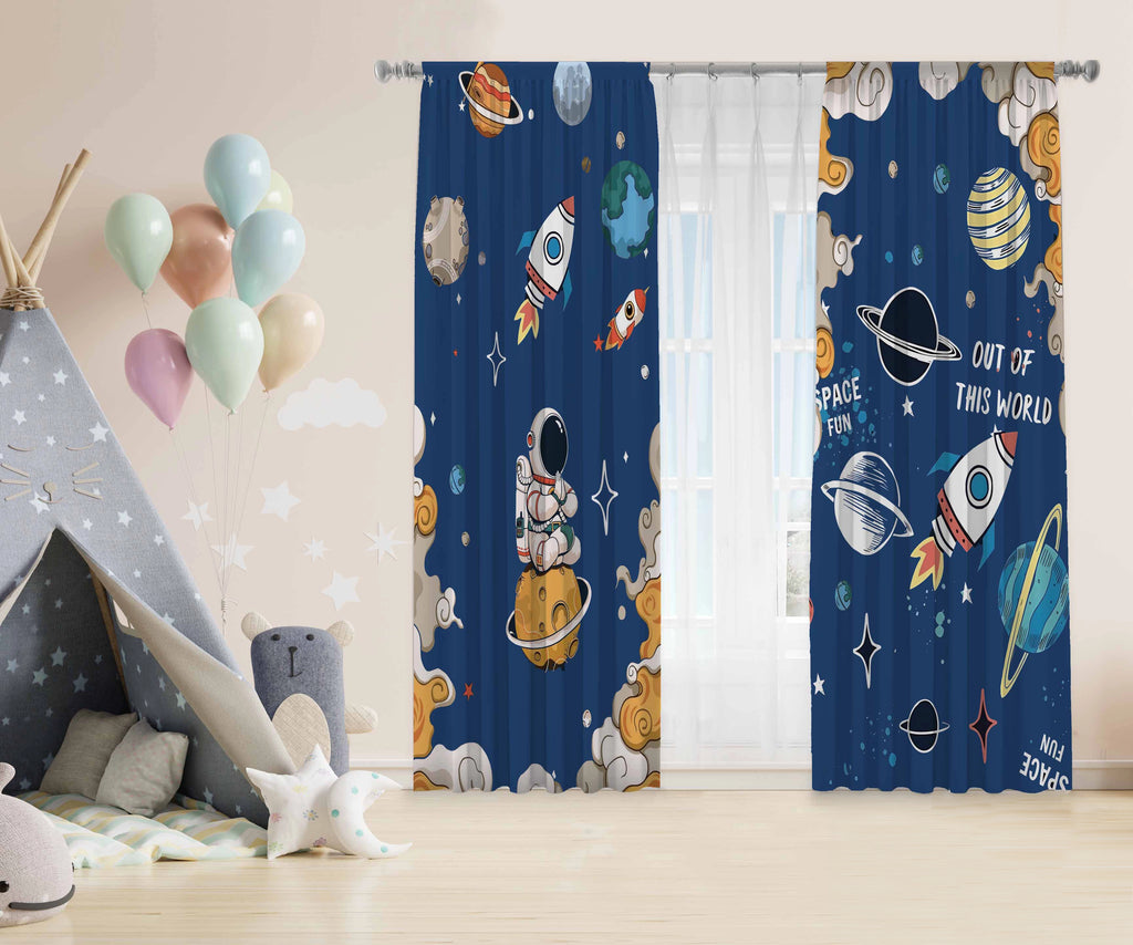 Space Kids Curtains satra