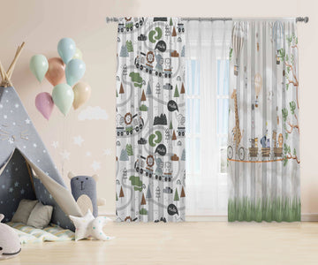 Disney Train Kids Curtains satra