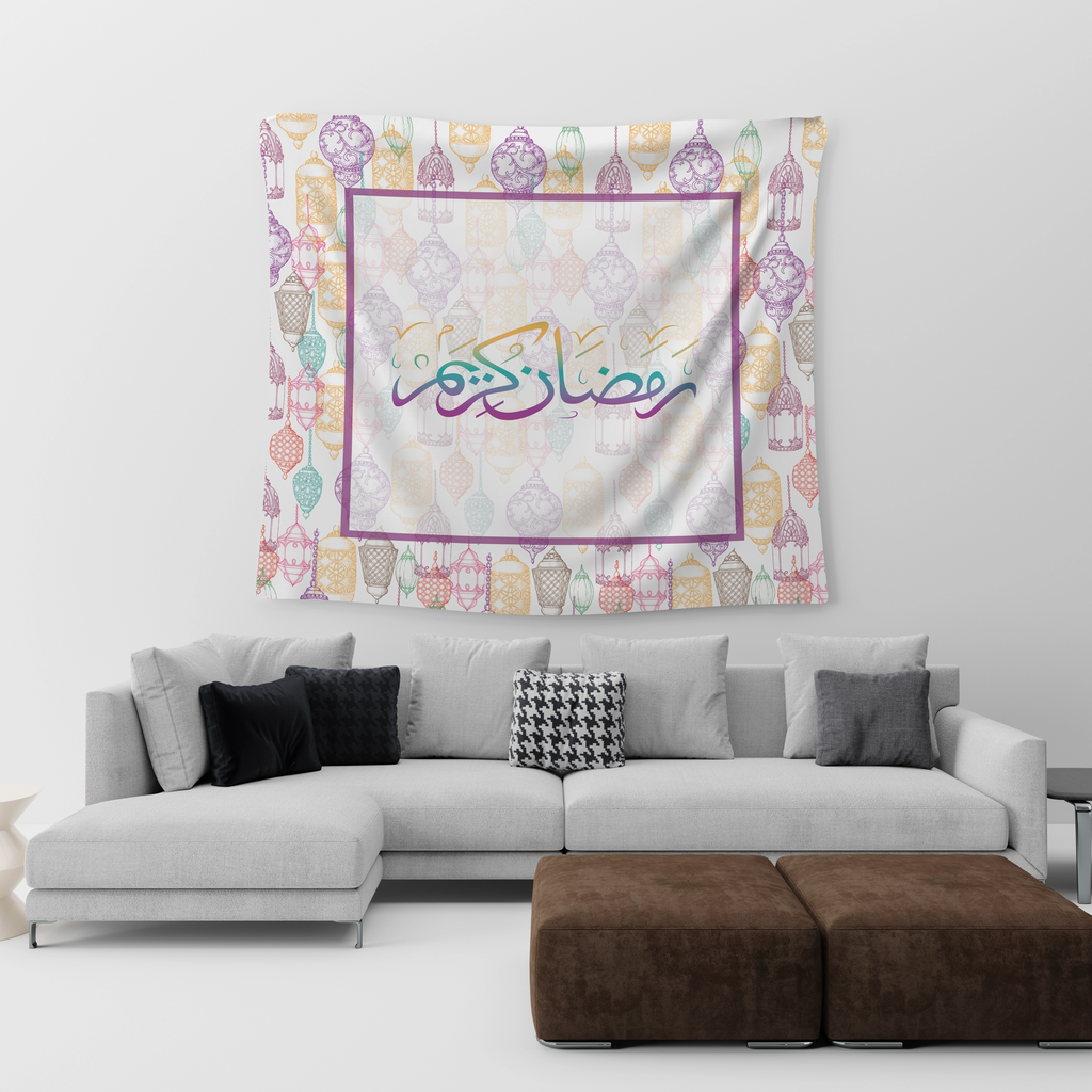 Colorful Sketch Lantern Tapestry satra